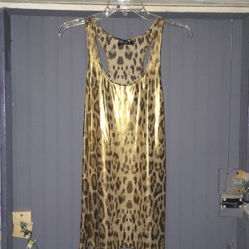 🐆🔥 BNWT Leopard Print Metallic Tunic 🐆 🔥